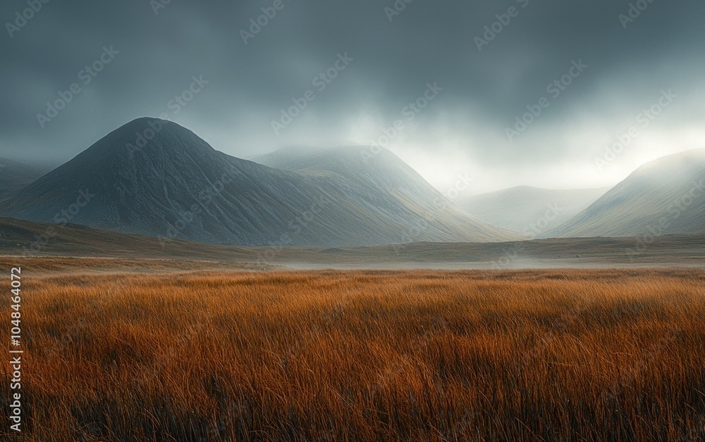 Fototapeta premium Misty Mountain Landscape