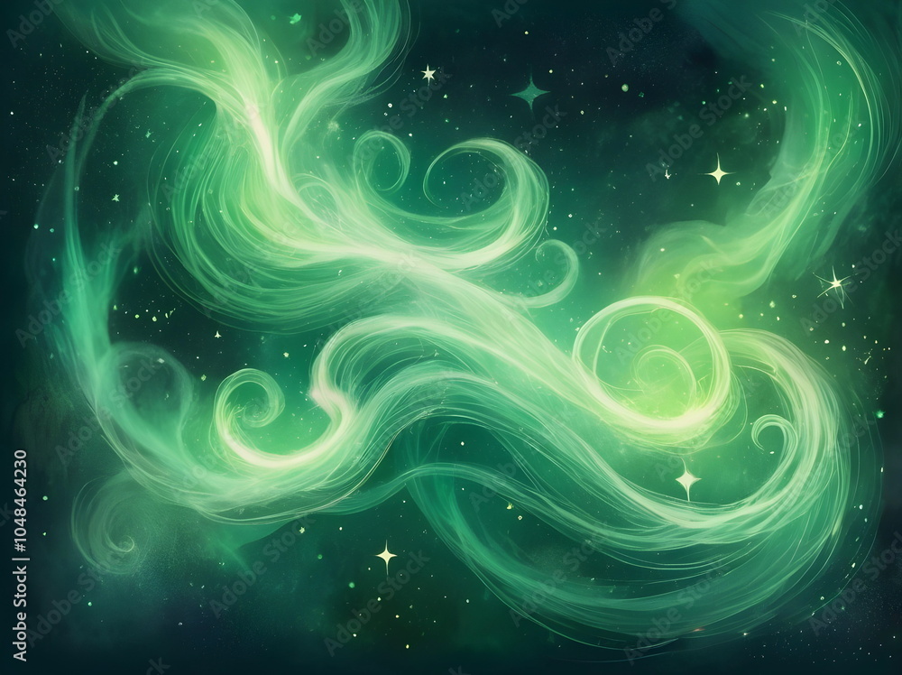 abstract background with green flow abstract background with green flow