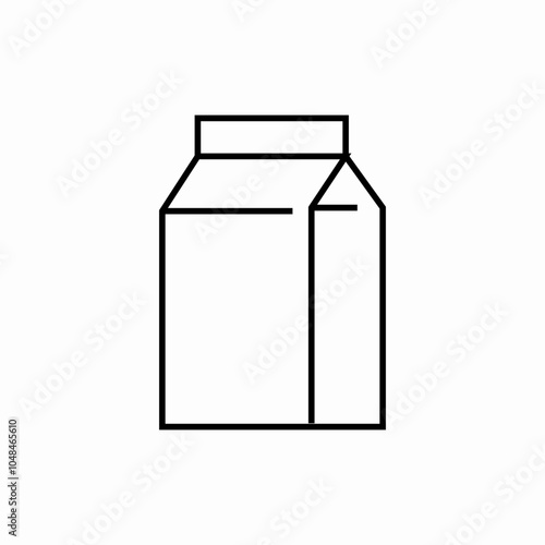 milk carton icon sign vector