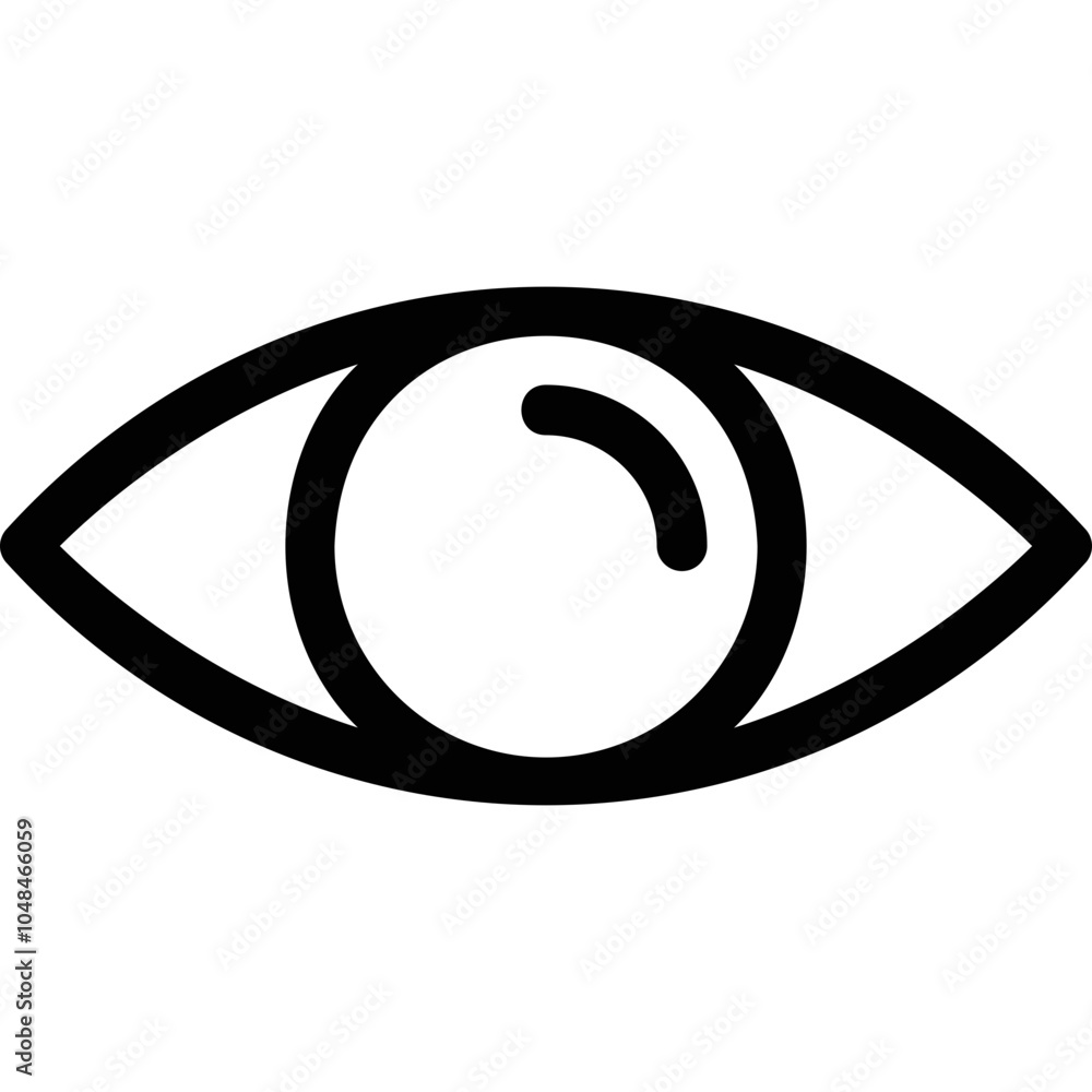 Fototapeta premium Simple vector icon eye