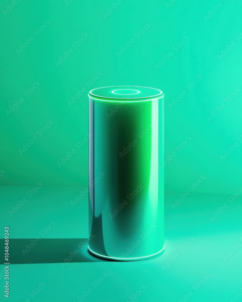 Sleek green energy battery design with geometric minimalism for modern eco-friendly projects Sleek green energy battery design with geometric minimalism for modern eco-friendly projects