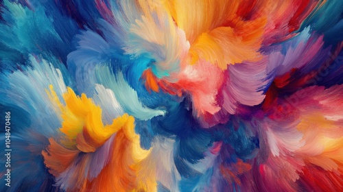 Vibrant abstract swirl of colors creating a dynamic visual experience.