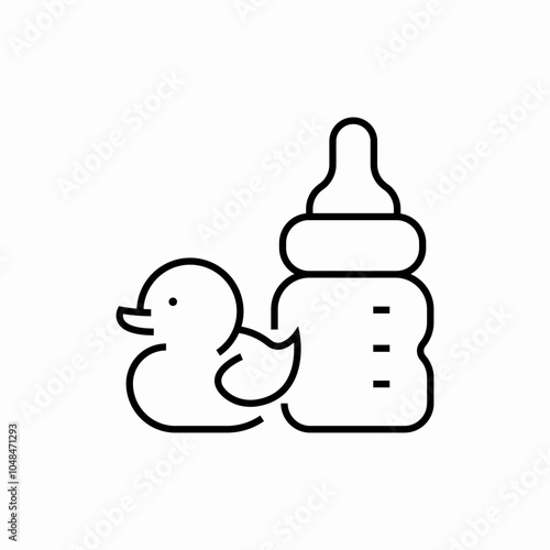 baby bottle icon sign vector