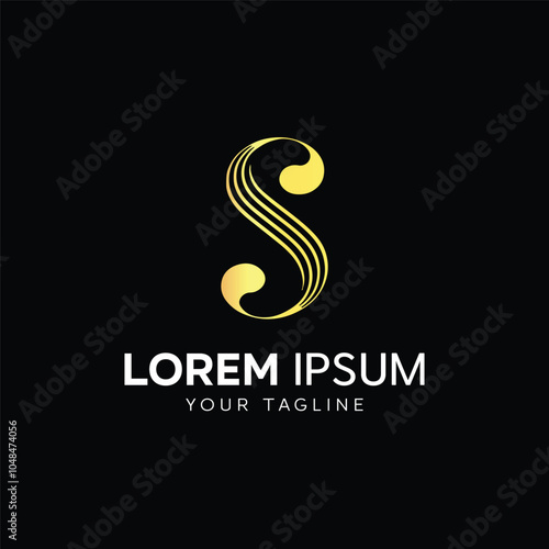 Minimalist Letter S logo design template