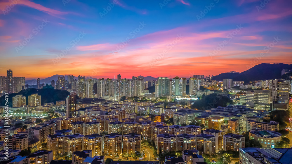 Fototapeta premium a city scape of Middle Kowloon at Kowloon tong Oct 23 2024