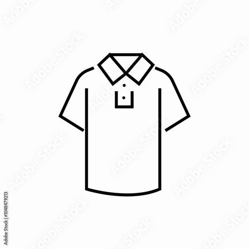 polo tshirt icon sign vector