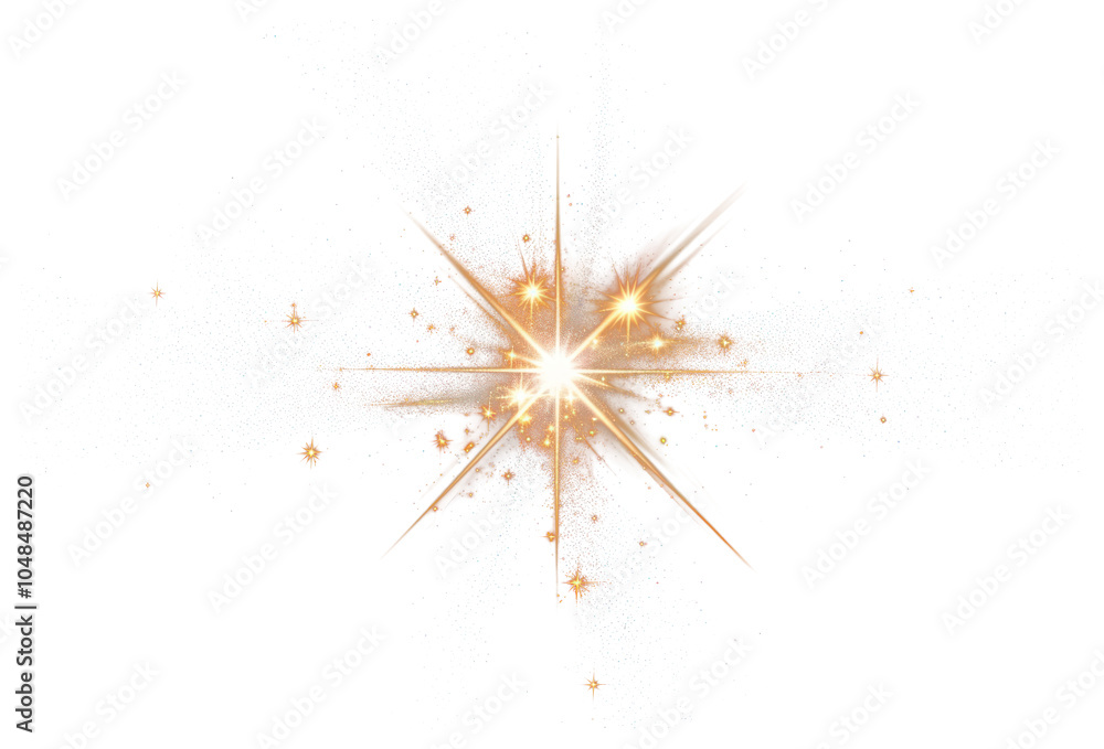 Fototapeta premium PNG Transparent Star sunlight reflections backgrounds abstract night.