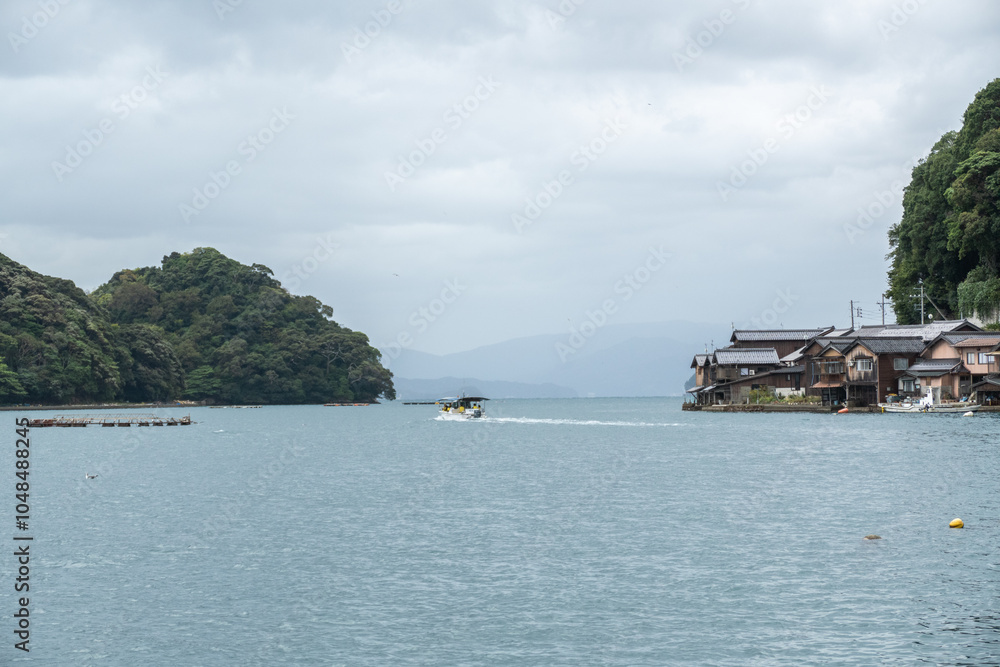 Ine Fishing Village, is famous for its unique funaya, or boat houses. These wooden buildings sit right on the water and serve as both dock and home for the fishermen