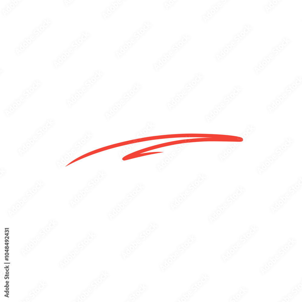 Obraz premium abstract red pen scribble
