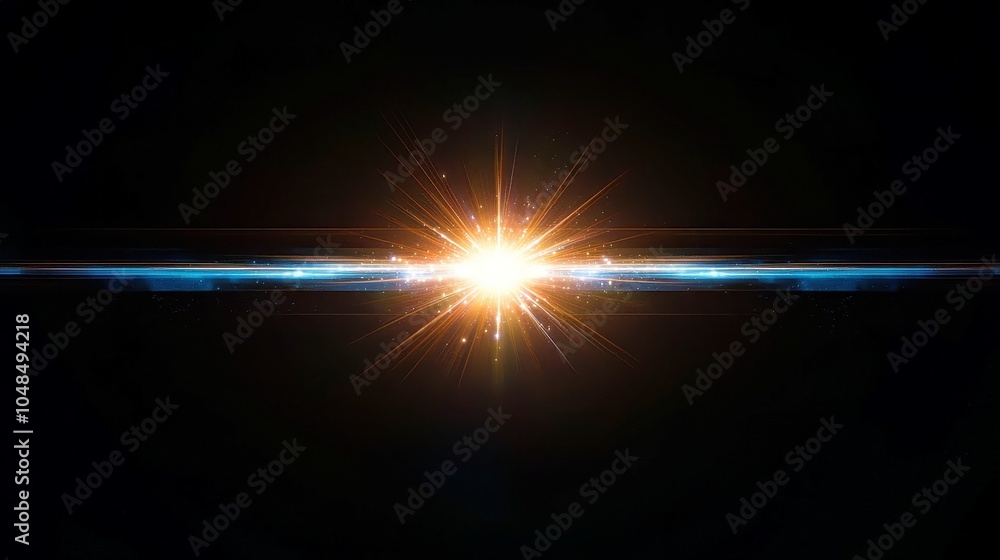 Flickering White Blue Star Rays with Optical Lens Flares, Long Arm Animation Art Set Against an Abstract Black Background, Isolated Alpha Channel for Dynamic Visual Effects Flickering White Blue Star Rays with Optical Lens Flares, Long Arm Animation Art Set Against an Abstract Black Background, Isolated Alpha Channel for Dynamic Visual Effects