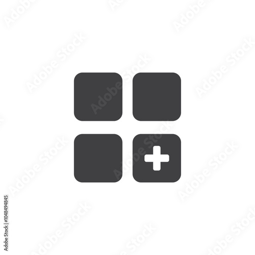 Calculator icon flat design