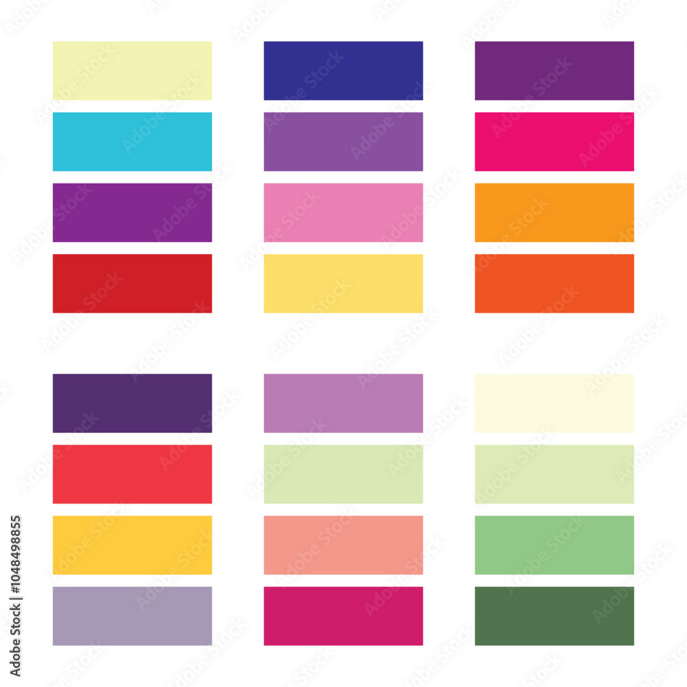 Fototapeta premium Abstract color palette Color swatches