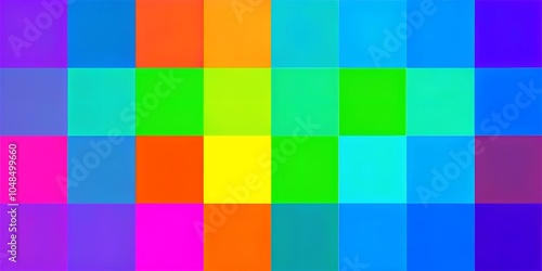 Colorful Abstract Texture Pattern Background Vibrant Bright Multi-colored Chaotic Geometric Shapes

