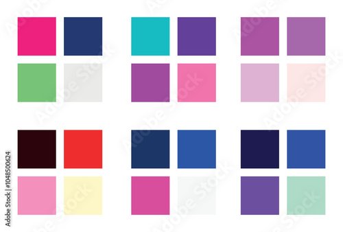 Abstract color palette Color swatches