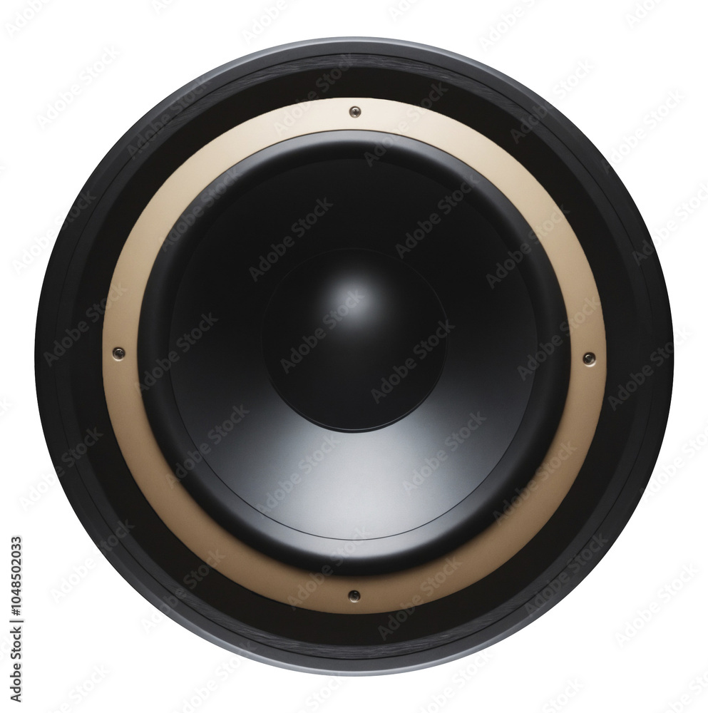Speaker isolated on transparent background as a circular clipart. Produced with Generative AI. Speaker isolated on transparent background as a circular clipart. Produced with Generative AI.