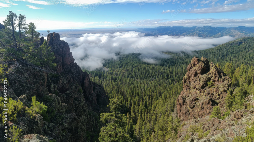 Fototapeta premium Point of view from a mountain top