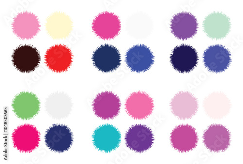 Abstract color palette Color swatches