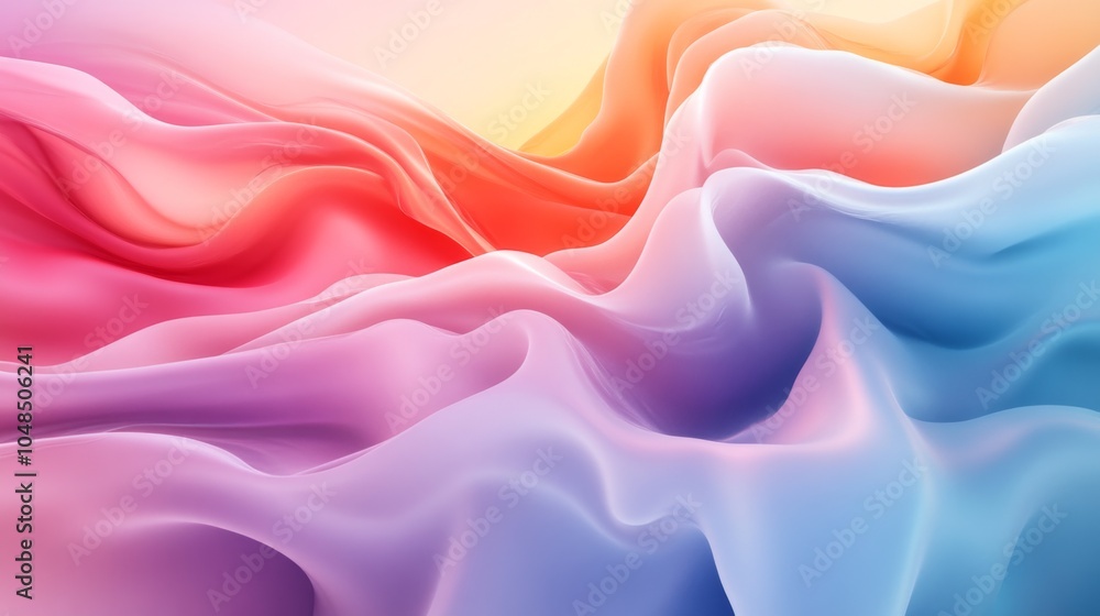 Obraz premium Abstract Vibrant Waves
