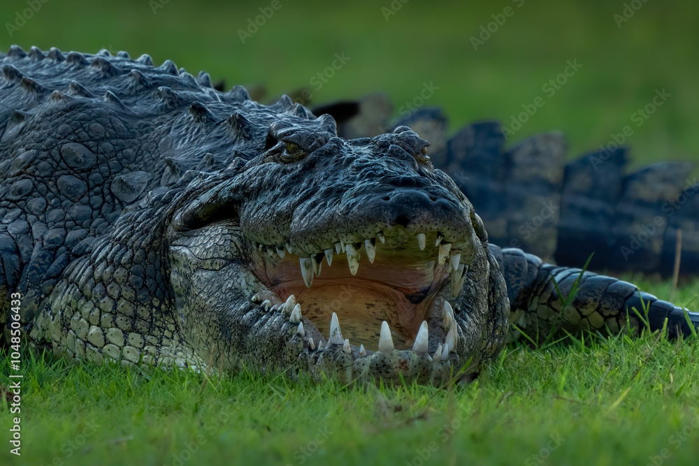 Obraz premium crocodile close up