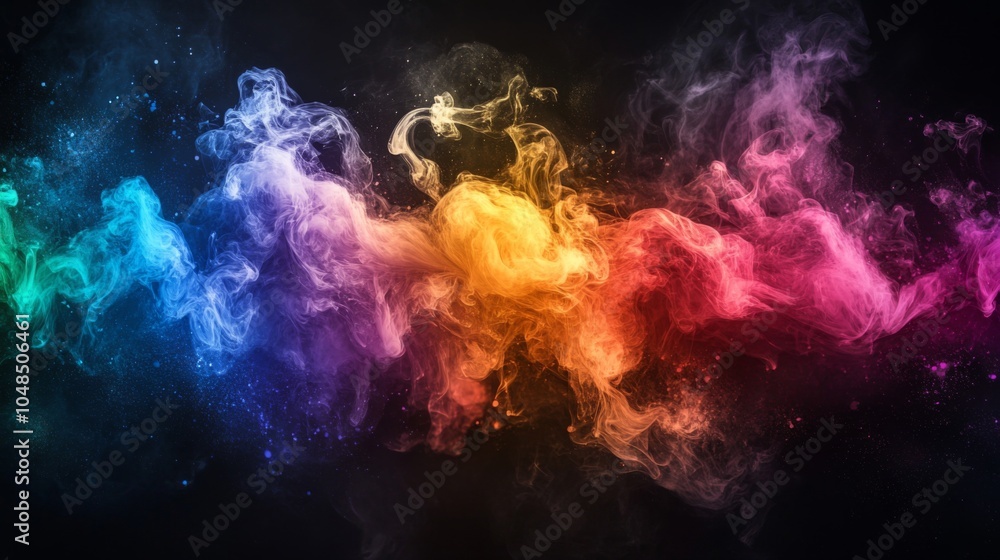 Fototapeta premium Colorful Smoke Explosion