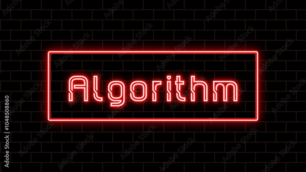 Algorithm のネオン文字 Algorithm のネオン文字
