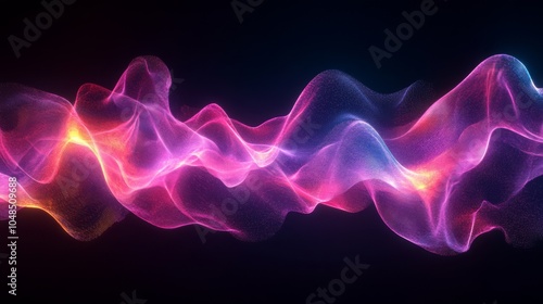 Abstract Neon Wave