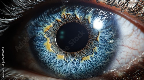 abstract blue eye photo