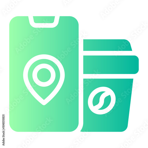 coffee gradient icon