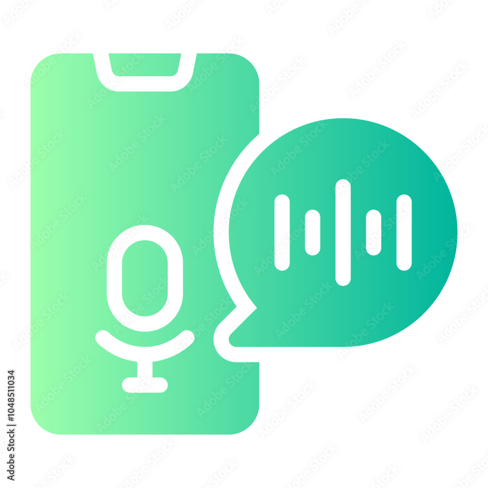 voice assistant gradient icon