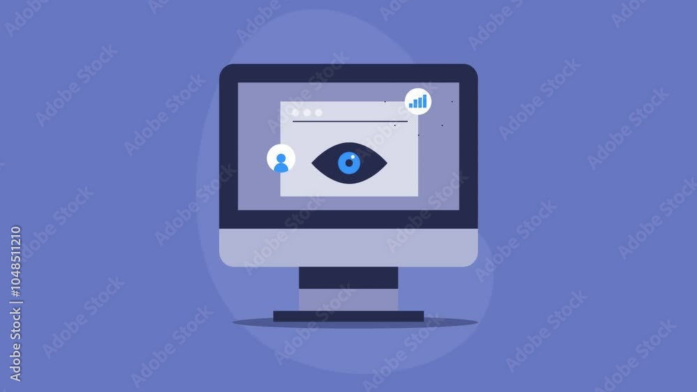 User web browser activity, web traffic data, content engagement and conversion, cyber security keeping eye on website monitoring report conceptual video animation. User web browser activity, web traffic data, content engagement and conversion, cyber security keeping eye on website monitoring report conceptual video animation.