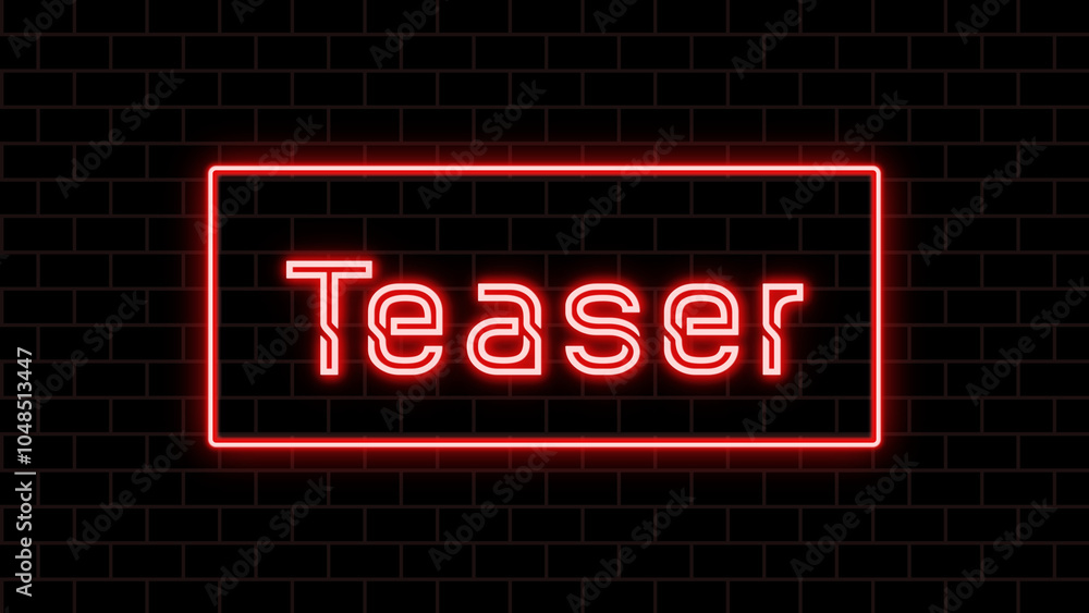 Teaser のネオン文字 Teaser のネオン文字