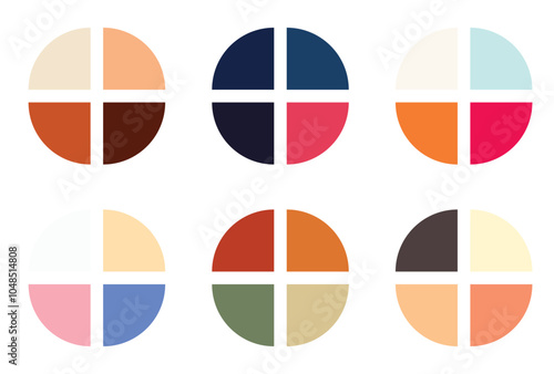 Abstract color palette Color swatches