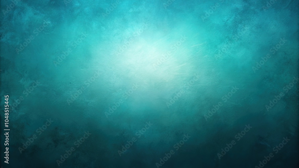 Obraz premium Tranquil teal blue background with subtle light variations in high definition silhouette