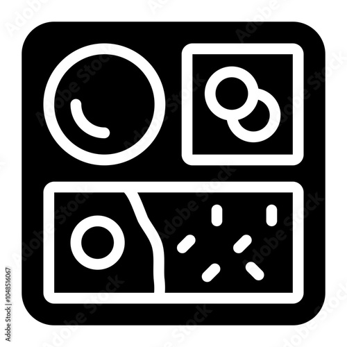 food tray glyph icon