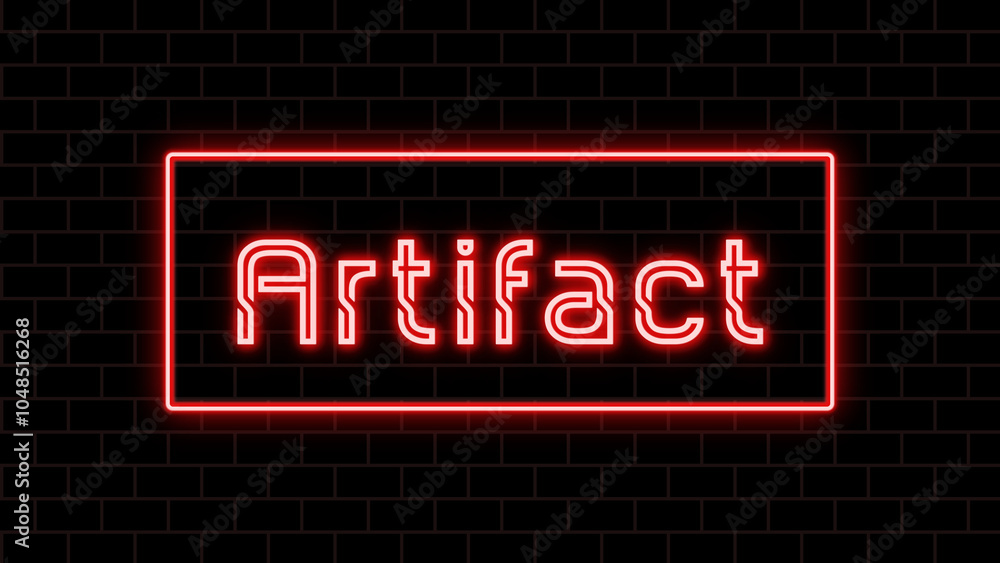 Artifact のネオン文字 Artifact のネオン文字