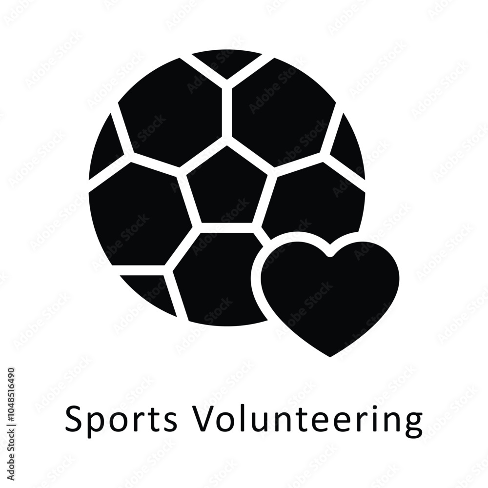Sports Volunteering vector Glyph Design icon. Volunteering Symbol on White background EPS 10 File Sports Volunteering vector Glyph Design icon. Volunteering Symbol on White background EPS 10 File