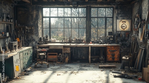 A classroom with overturned chairs and a disheveled chalkboard, depicting the aftermath of a failed lesson or teaching experience.