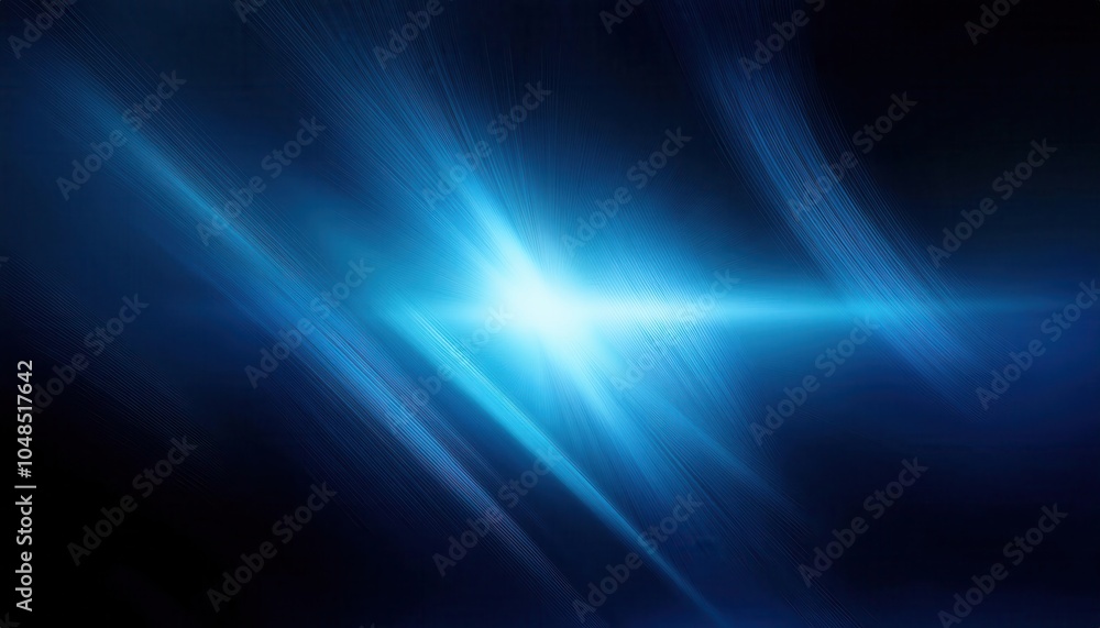 Obraz premium Dynamic Abstract Blue Light Burst Background. Radiant Energy Stream with High Speed Motion and Ethereal Glow for Futuristic, Sci-Fi, and Digital Technology Themes in Modern Design Concepts