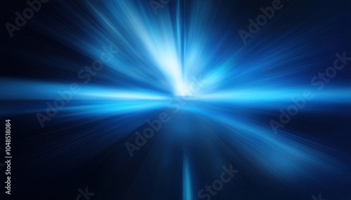 Dynamic Abstract Blue Light Burst Background. Radiant Energy Stream with High Speed Motion and Ethereal Glow for Futuristic, Sci-Fi, and Digital Technology Themes in Modern Design Concepts