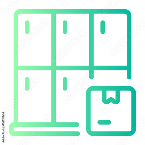 locker gradient icon