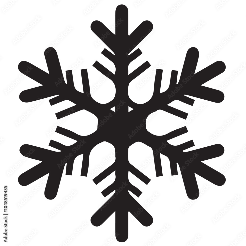 Snowflakes black and white shapes lines winter season decoration illustration Snowflakes black and white shapes lines winter season decoration illustration