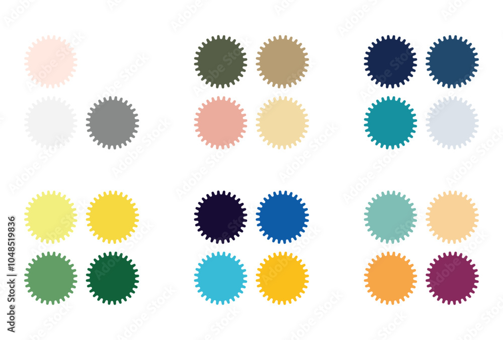 Fototapeta premium Abstract color palette Color swatches