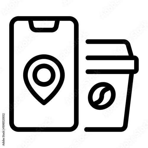 coffee line icon