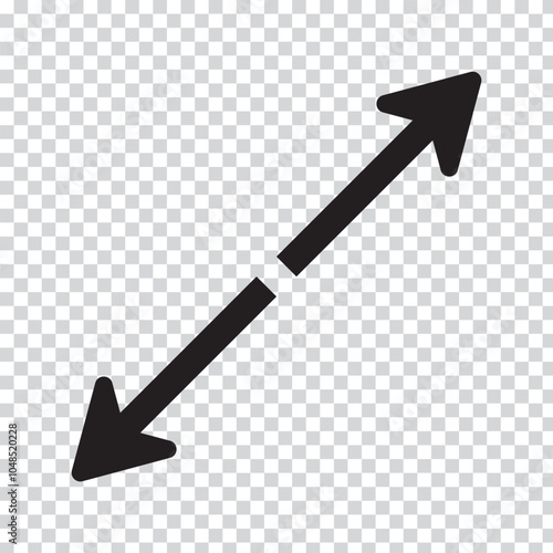 Maximize and expand, direction arrows from full screen icon vector. Flat style Arrow means from expansion and open icon vector illustration.