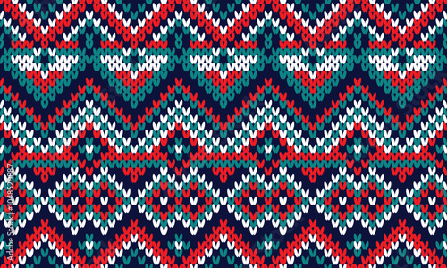 Seamless printable knitting patterns, wallpapers, ultra-high resolution raster illustrations, print-on-demand patterns.