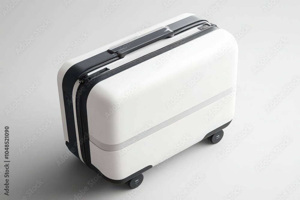 This modern suitcase features a clean, minimalist design with a smooth surface and simple lines, perfect for stylish travel. Its compact shape and durable wheels enhance mobility and functionality. This modern suitcase features a clean, minimalist design with a smooth surface and simple lines, perfect for stylish travel. Its compact shape and durable wheels enhance mobility and functionality.