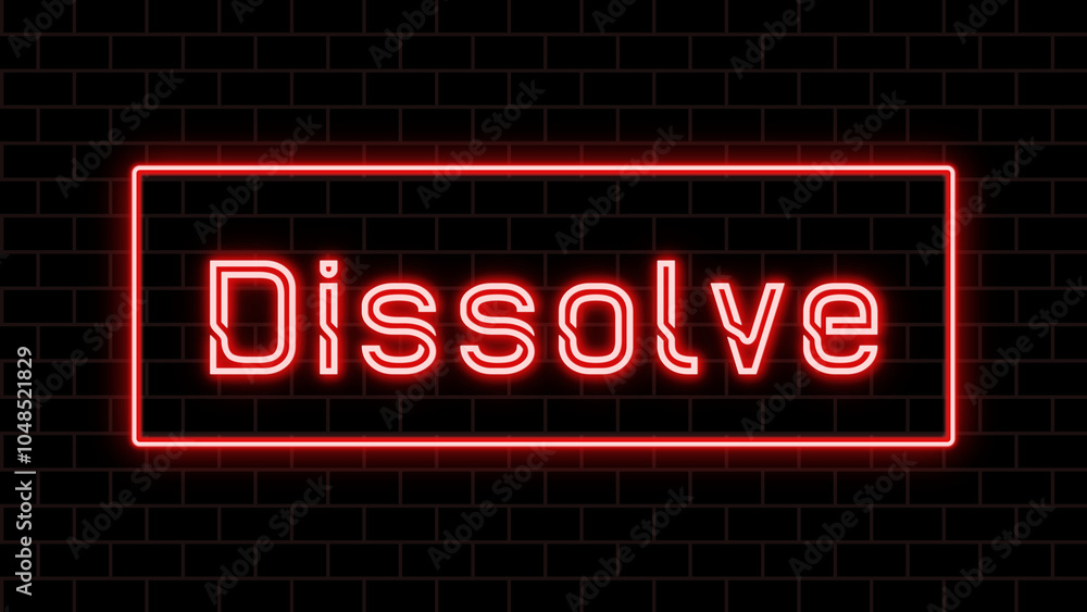 Dissolve のネオン文字 Dissolve のネオン文字