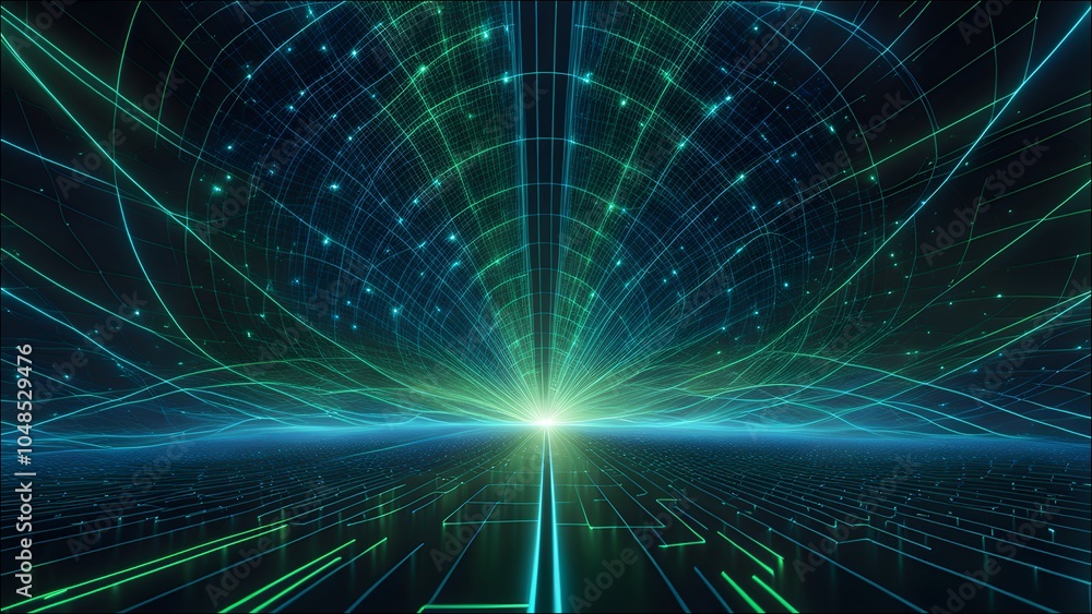 A futuristic AI visualization that highlights pattern recognition, showing intricate digital patterns emerging from data points in a dark, high-tech environment. A futuristic AI visualization that highlights pattern recognition, showing intricate digital patterns emerging from data points in a dark, high-tech environment.