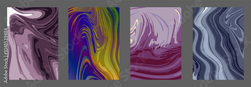 The illusion is the texture of marble patterns. The illusion of liquid art. Colored abstract background. Interior design, paintings, covers and creative ideas