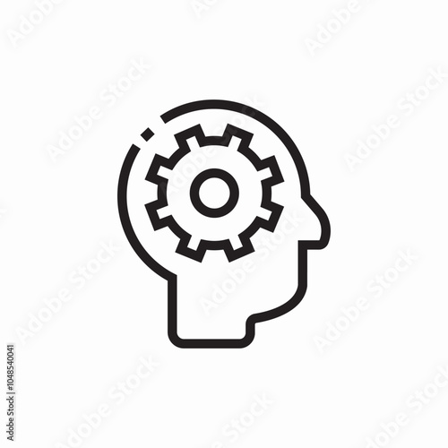 mindset settings icon sign vector